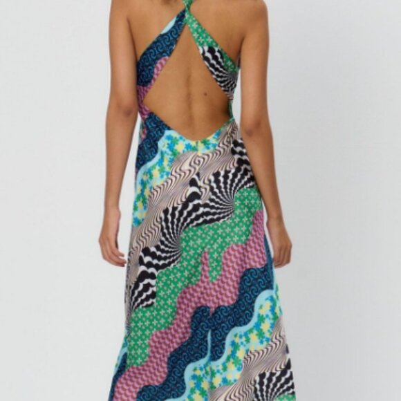 Another Girl Kaleidoscope Multicolor Midi Dress - Picture 2 of 6